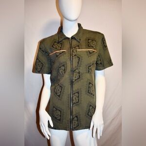 Denim Brooklyn Design Co Zip Up Shirt